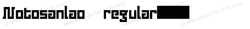 Notosanlao regular字体转换